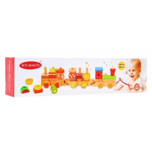 Drewniany Pociąg dla dzieci  HP-1130